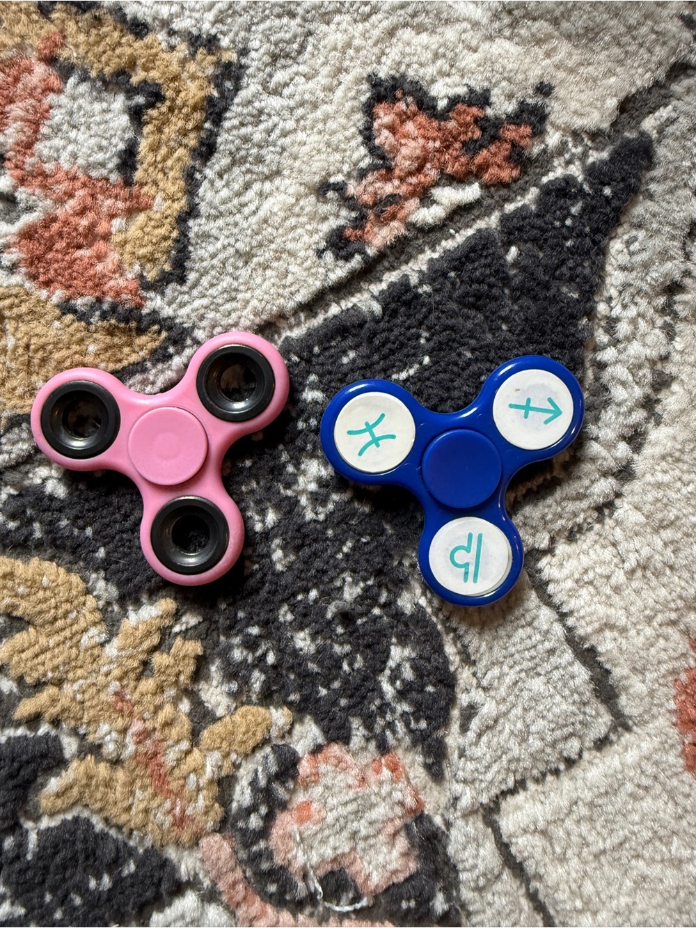 Pink and Blue Fidget Spinner Set